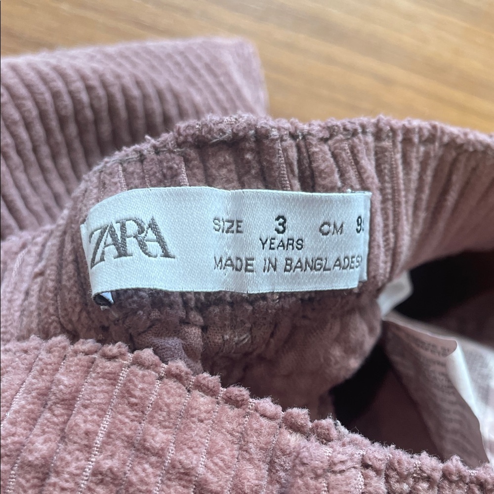 Like New Zara Kids Corduroy Trousers in Brown - Picture 3 of 4
